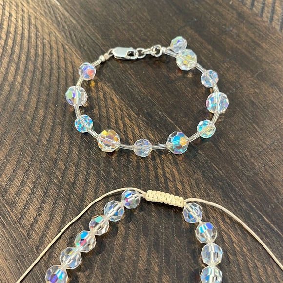 Swarovski Crystal Adjustable Necklace & Bracelet Set - Picture 2 of 4